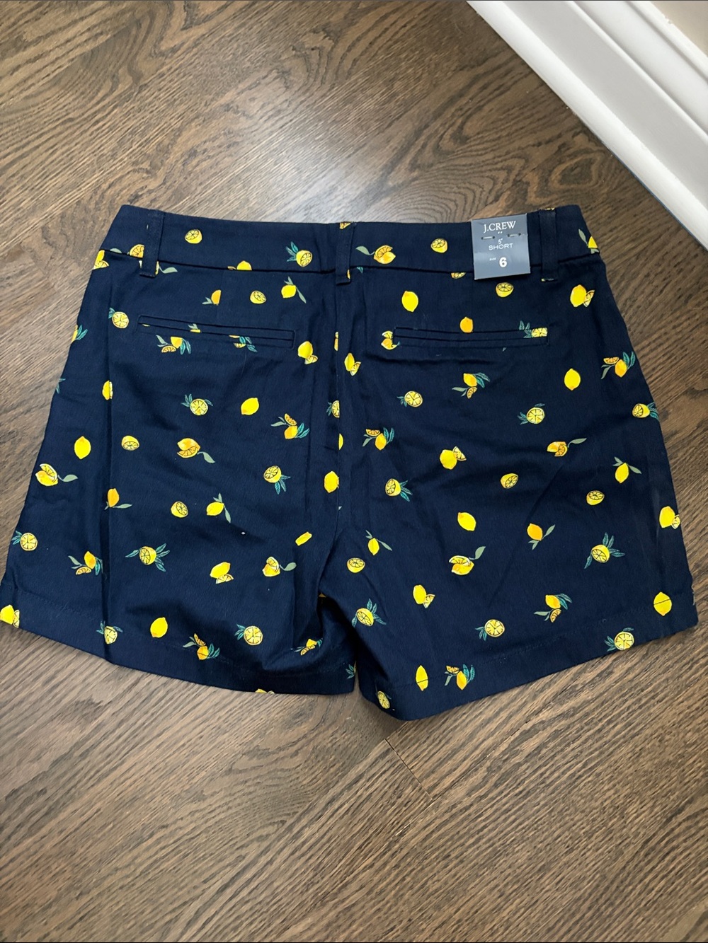 J. Crew Navy Shorts with Lemon Motif - Picture 3 of 3